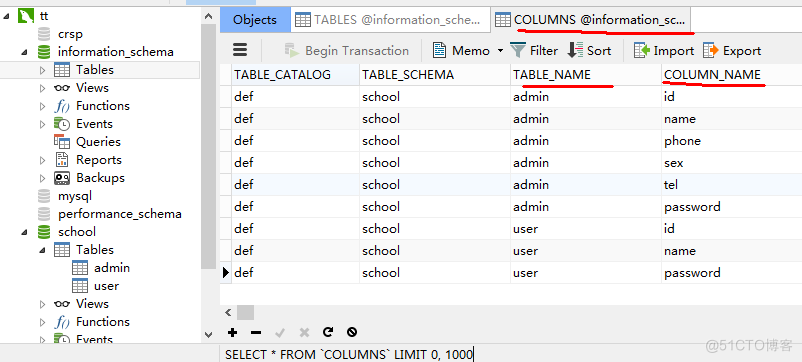 mysql 注出库名 mysql手注_mysql_05