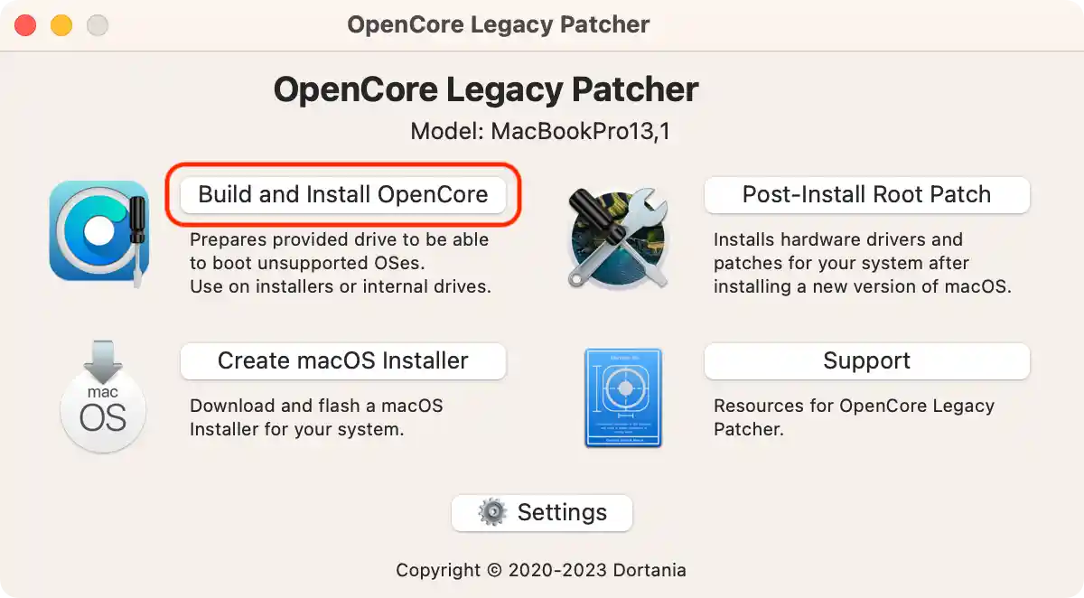 在不受支持的 Mac 上安装 macOS Sonoma (OpenCore Legacy Patcher v1.1.0)_MacBook_07