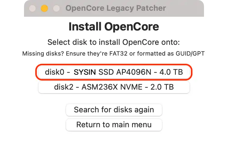 在不受支持的 Mac 上安装 macOS Sonoma (OpenCore Legacy Patcher v1.1.0)_Sonoma_13