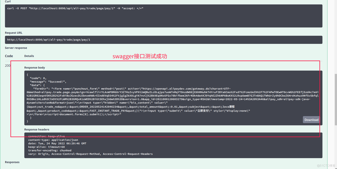 spring boot Zookeeper 支付系统 springboot支付宝支付流程_后端_15