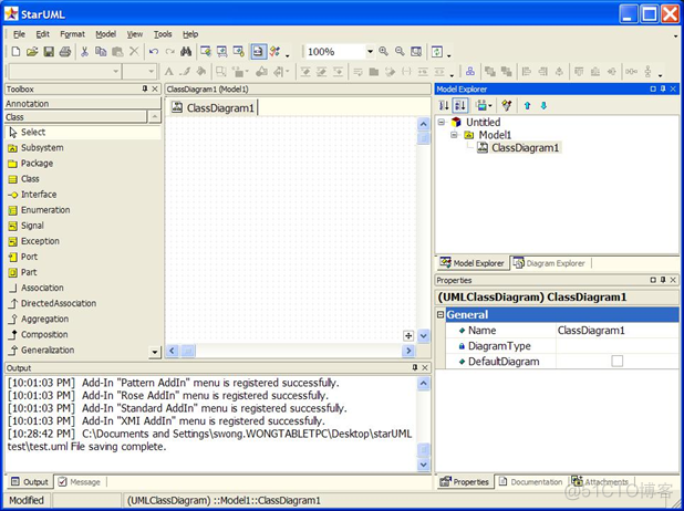 使用starUMML绘制系统架构图 staruml如何画结构图_UML_03