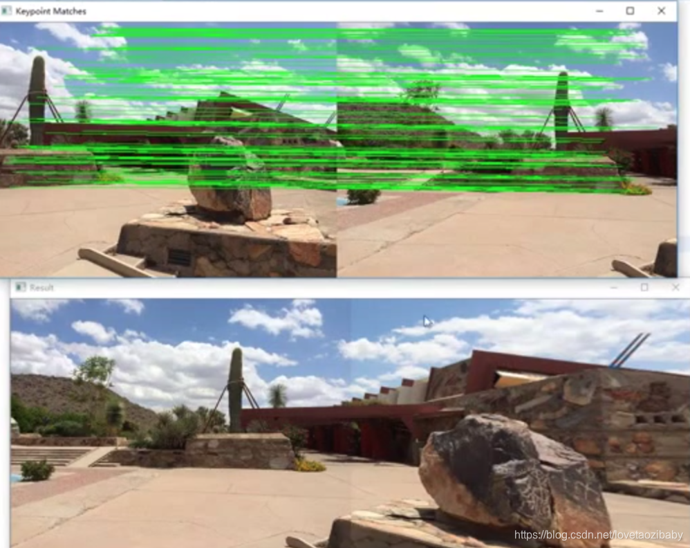 python 360环视拼接 python全景拼接_特征匹配_07