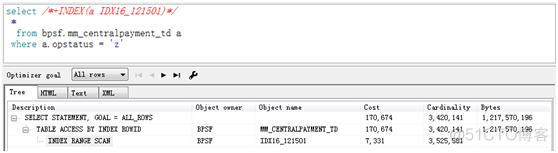 sql server 强制使用某个索引 sql 强制走索引_oracle执行计划结果分析_02