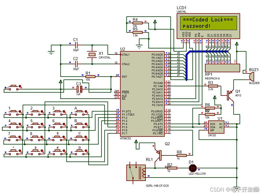 基于单片机的蓝牙密码锁系统设计(#0532)_嵌入式硬件_02