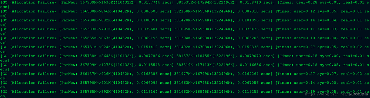 [转帖][java] GC (Allocation Failure)日志分析_内存区域