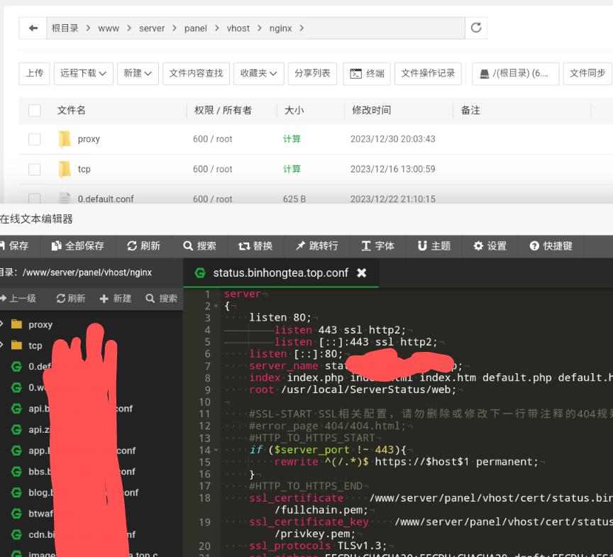 樱花云-宝塔面板重装后站点消失的恢复方法_nginx