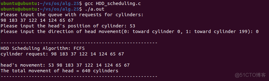 操作系统python实验磁盘调度算法的实现 磁盘调度算法实验体会_柱面