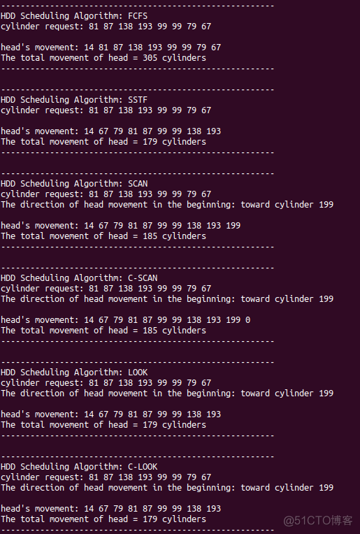 操作系统python实验磁盘调度算法的实现 磁盘调度算法实验体会_操作系统_18