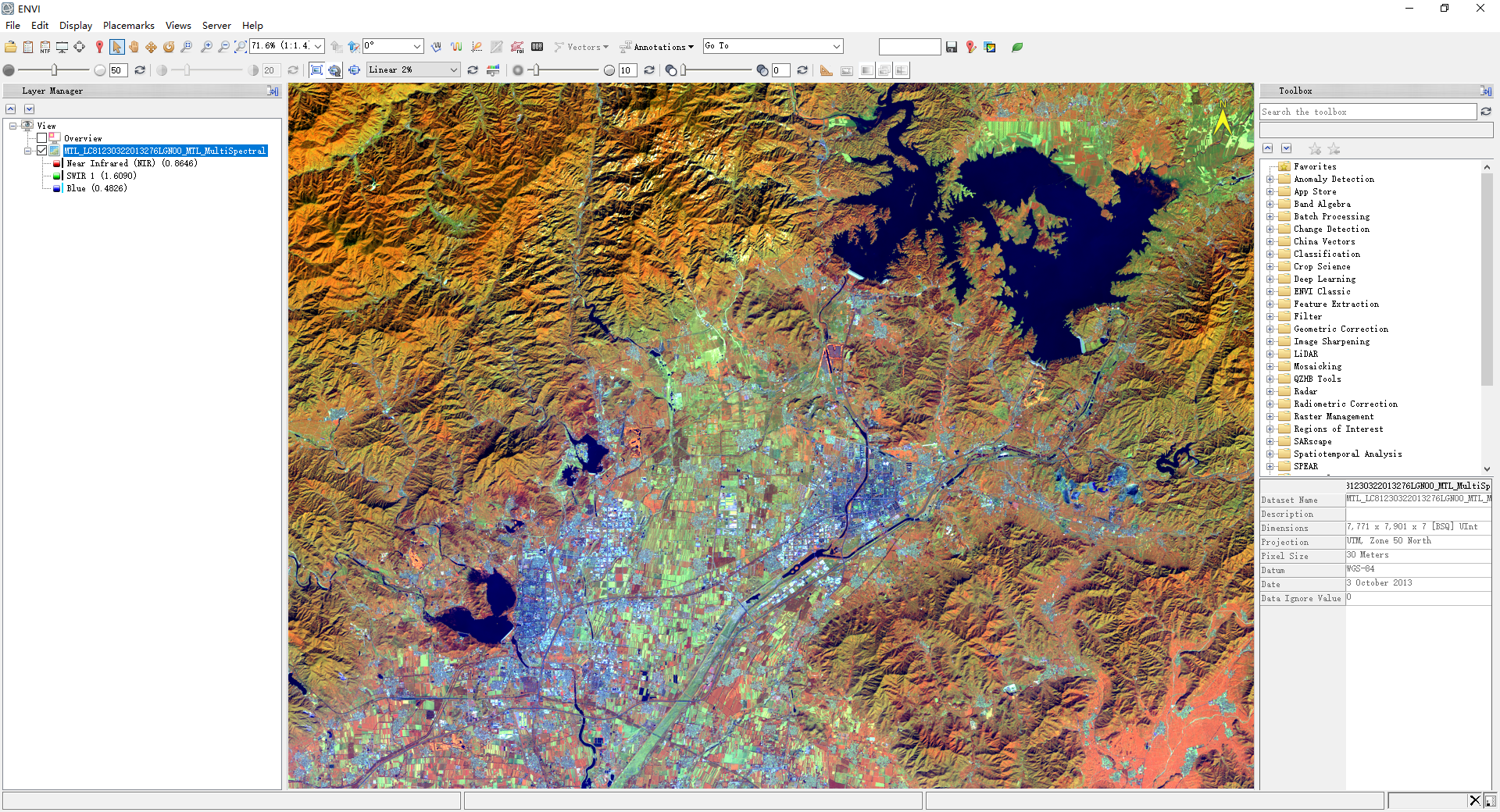 python利用对landsat8数据进行批量波段合成 landsat8波段组合_彩色图像_04