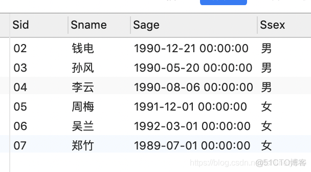 mysql课程表 成绩表 合并 学生表 课程表 成绩表 sql_升序_12