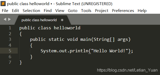 sublime 写java sublime写java语言不变色_System