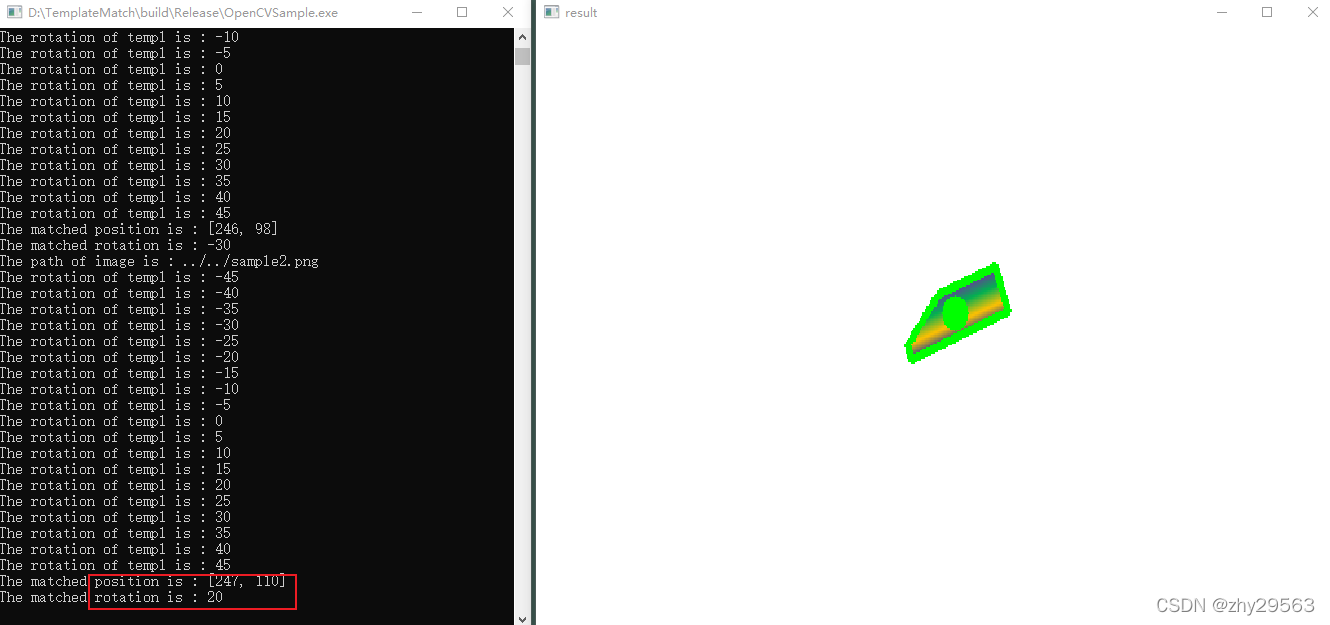 opencv python 实现多角度 模板匹配 opencv 模板匹配带角度_归一化_05