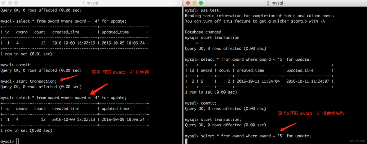 [MySQL] 行级锁SELECT ... LOCK IN SHARE MODE 和 SELECT ... FOR UPDATE_共享锁_14