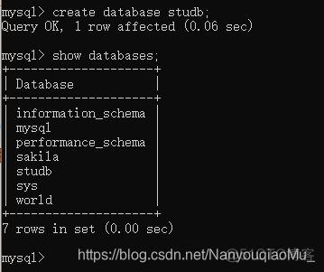 mysql删除数据database MySQL删除数据库db1_数据库的创建与删除_06