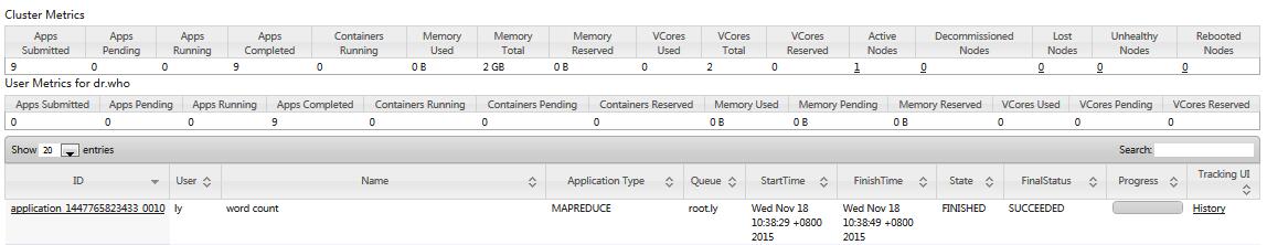 跑 hadoop pi 示例 resourceManager 会挂掉 hadoop proxyuser_xml