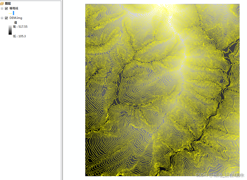 java 等高线 contour 函数 如何用等高线生成dem_arcgis_05