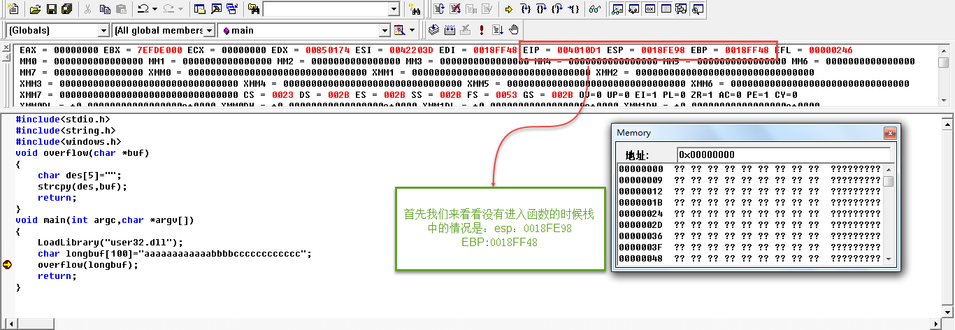 ios 什么情况会栈溢出 栈溢出漏洞的原理_#include_07