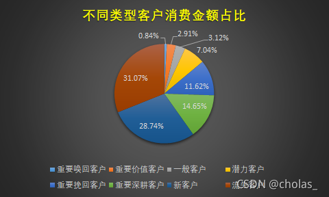 数据分析rfm模型可视化 rfm模型表格怎么做_饼图_07