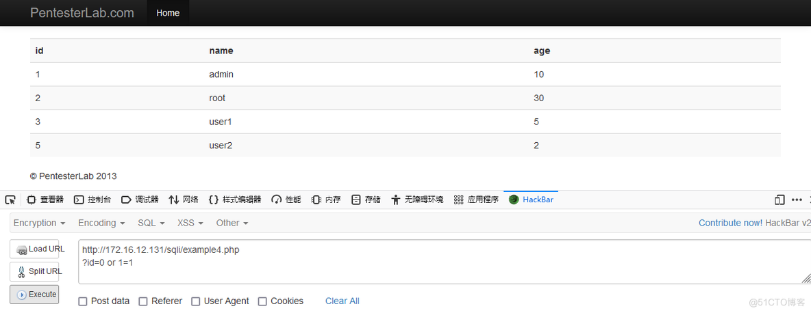 Web for Pentester SQL sql注入靶场_SQL_44