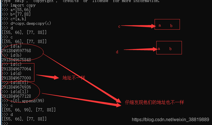 python 深拷贝与浅拷贝习题 python深拷贝浅拷贝区别_地址空间_05