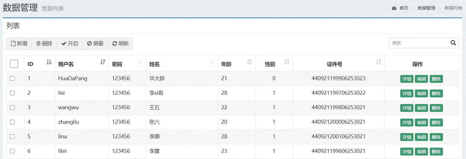 vue利用axios实现数据增删改查 vue怎么实现增删改查_User_04