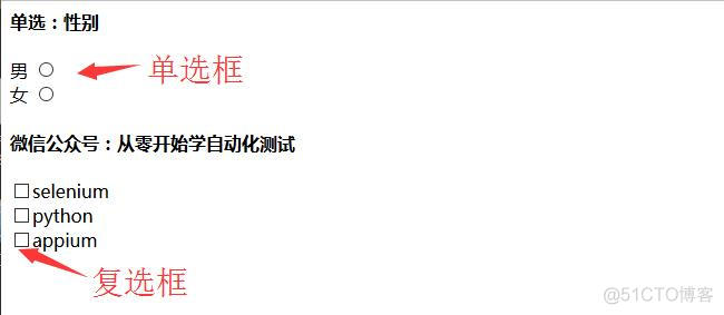 java selenium 检测单选按钮是否选中 selenium 单选框_复选框
