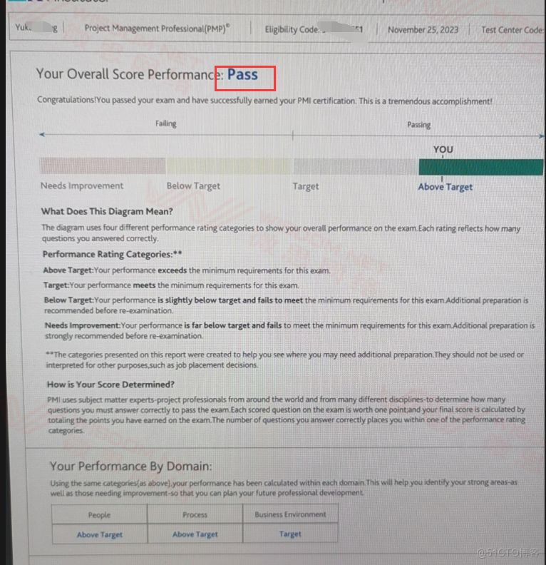 【PMP考试战报】2023年11月25日PMP考试成绩单_2023.11.25的PMP考试成绩_16