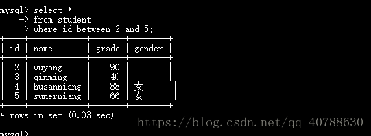 sequelize mysql 查询条件 mysql的条件查询_字段名_06