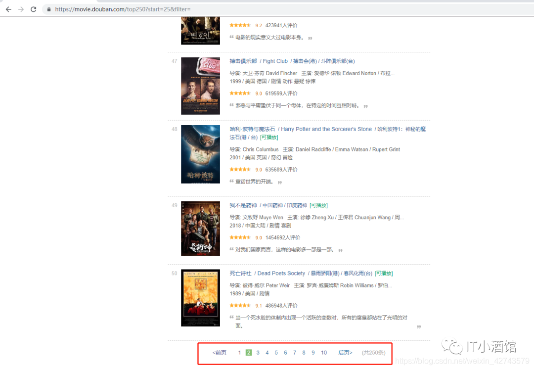 Python爬取豆瓣电影Top250数据存入Excel python爬取豆瓣热门电影信息_https_06