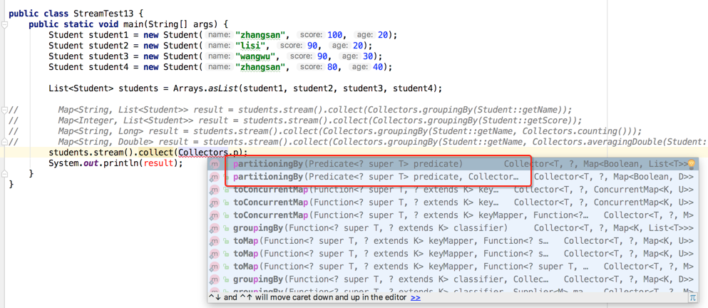 java使用stream流分组合并字符串 java stream list分组_java_17