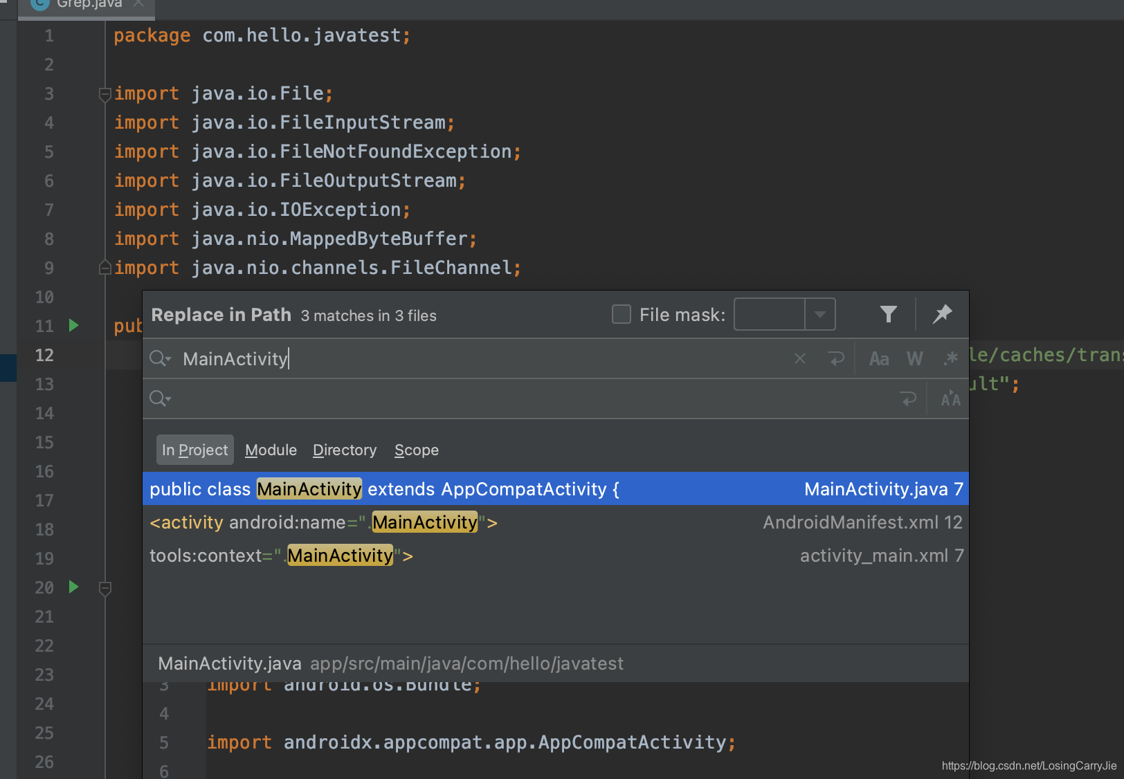 android studio 新版全局搜索 android studio全局搜索字符_System