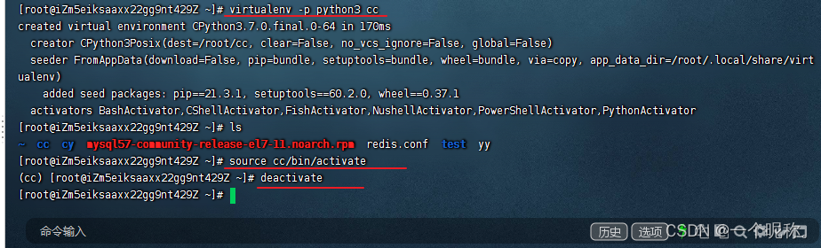 linux 搭建 python 虚拟环境 linux激活python虚拟环境_虚拟环境