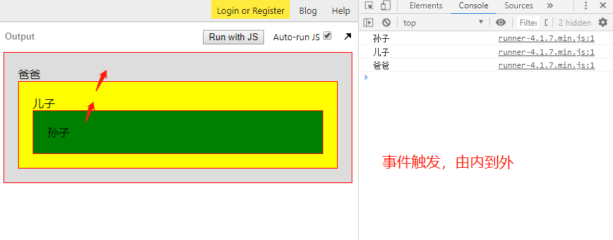 android 捕获javascript输出和异常 js捕获事件_事件冒泡_02