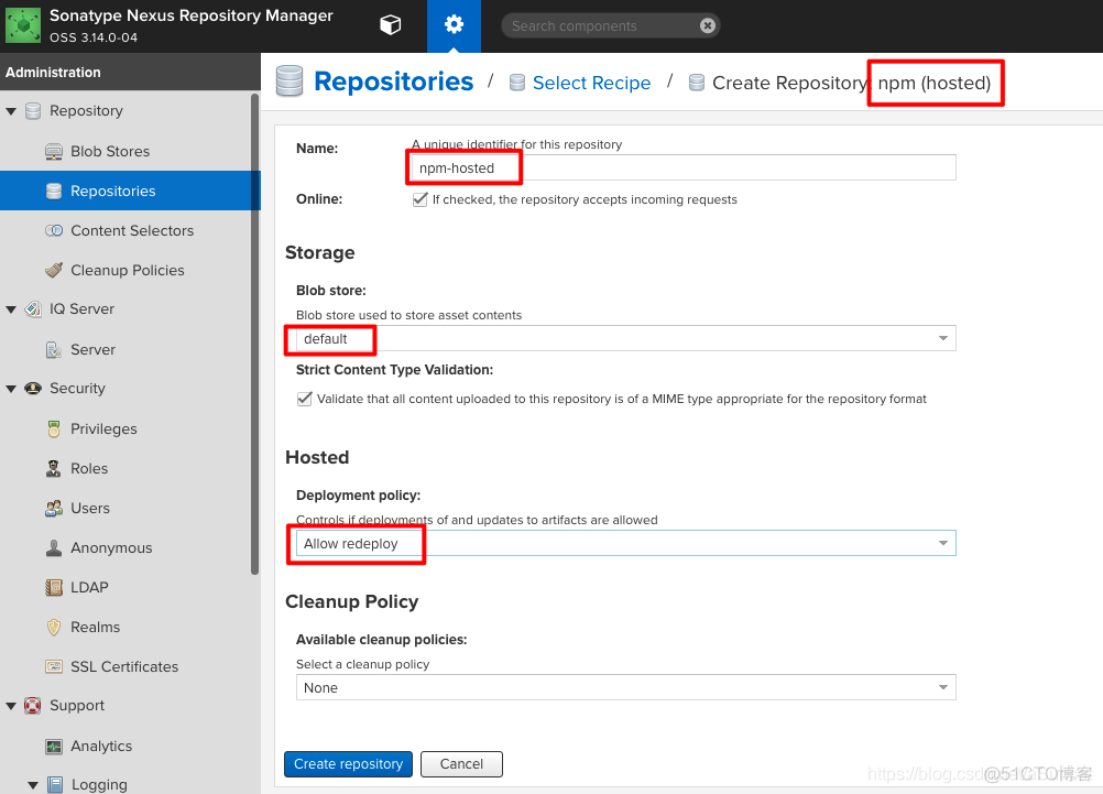 linux nexus3 私有仓库 docker nexus搭建npm私有仓库_私有仓库_03