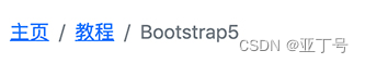 Bootstrap5 导航组件和面包屑_当前页_05