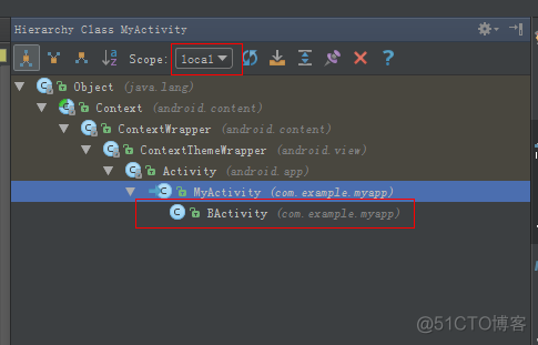 Android studio gradle查看依赖的命令 android studio查看类结构_父类_10