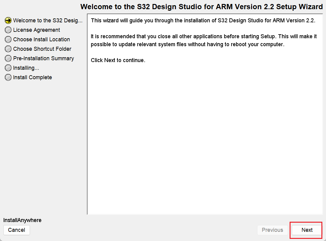 s32design studio 怎么编译软件 s32 design studio for arm version 2.2_新建工程_09