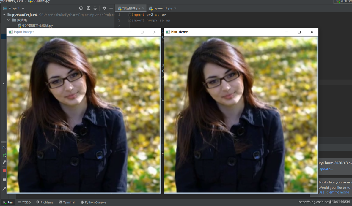 图像模糊怎么变清晰opencv opencv 模糊_计算机视觉_02