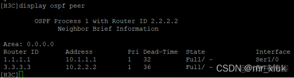 OSPF多区域area 0 OSPF多区域实验目的_网络协议_21