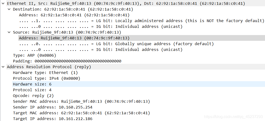 wireshark基于报文实例的UDP协议的报文封装分析 wireshark tcp报文分析_计算机网络_07