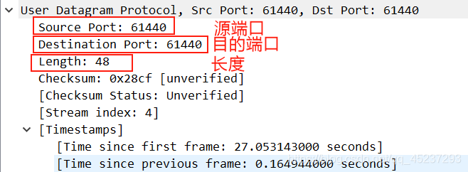 wireshark基于报文实例的UDP协议的报文封装分析 wireshark tcp报文分析_网络_12