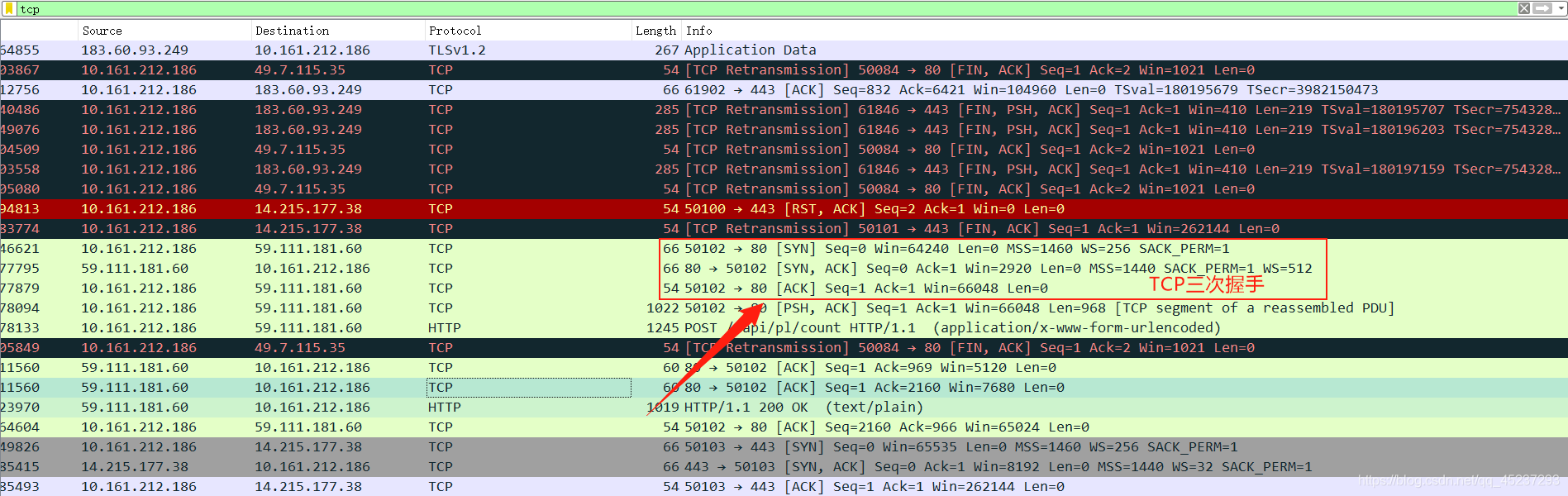 wireshark基于报文实例的UDP协议的报文封装分析 wireshark tcp报文分析_计算机网络_13