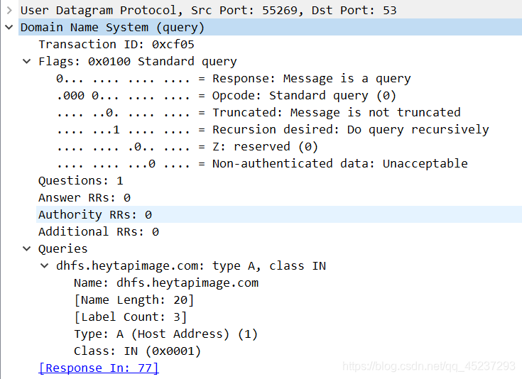 wireshark基于报文实例的UDP协议的报文封装分析 wireshark tcp报文分析_wireshark_15