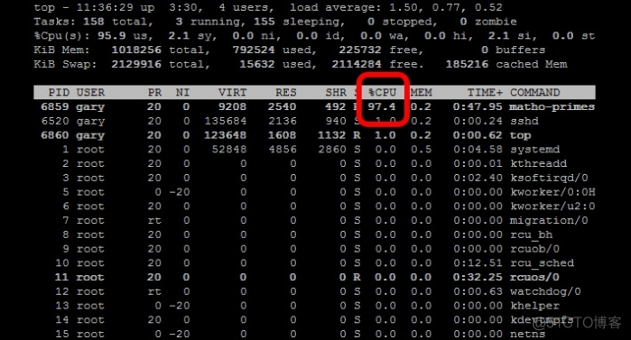 centos 占用cpu很高 centos top cpu_CentOS