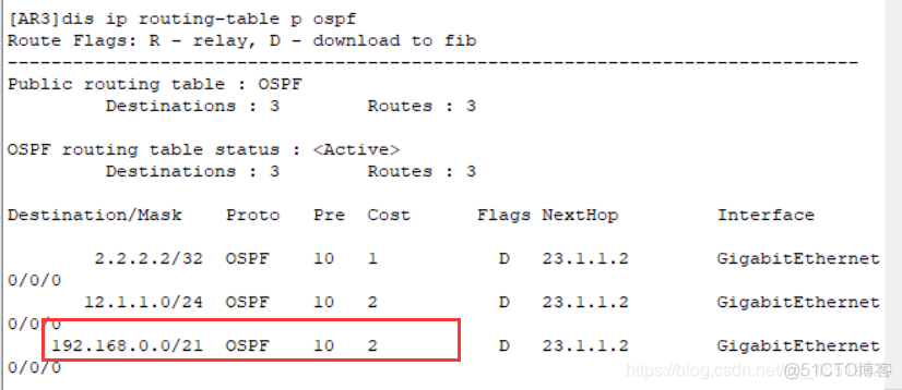 ospf的路由汇总实验 ospf路由汇总配置_ospf的路由汇总实验_08