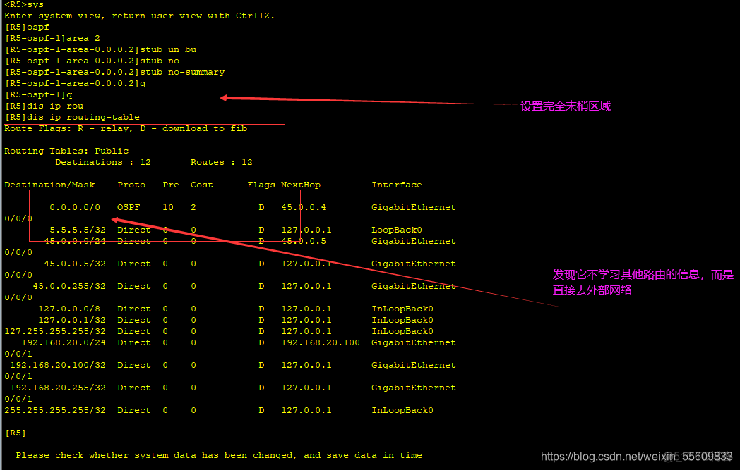 2个地方组建OSPF 多区域ospf配置_网络_06