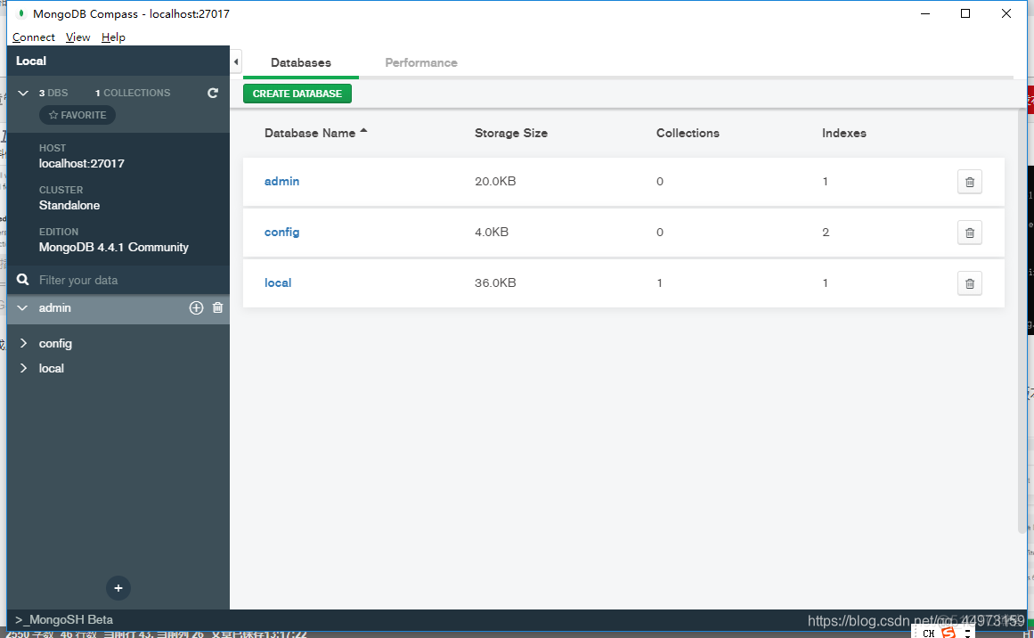 mongodb 每个库一个文件夹 mongodb数据库文件在哪_服务启动_08