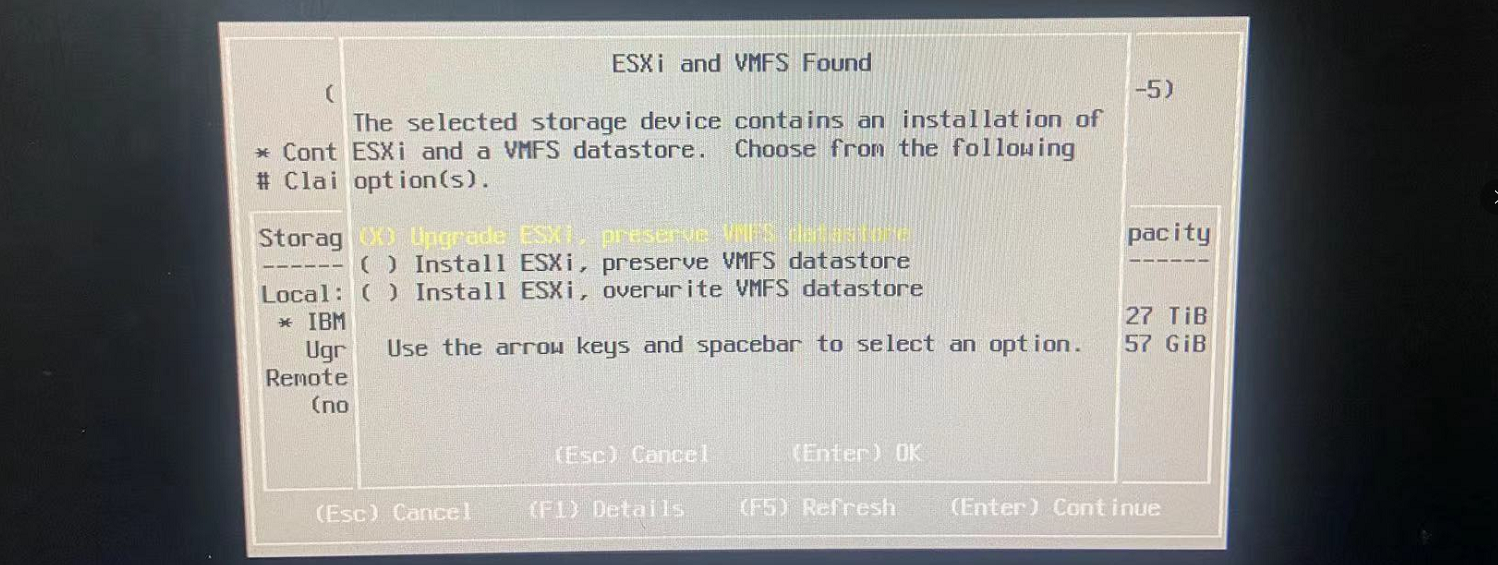 esxi shift o 光驱启动 esxi光盘升级_服务器_12