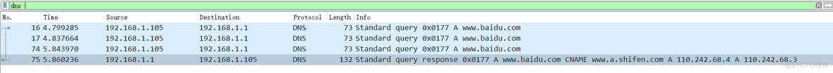 wireshark查看DNS报文长度怎么看 wireshark分析dns_网络_03