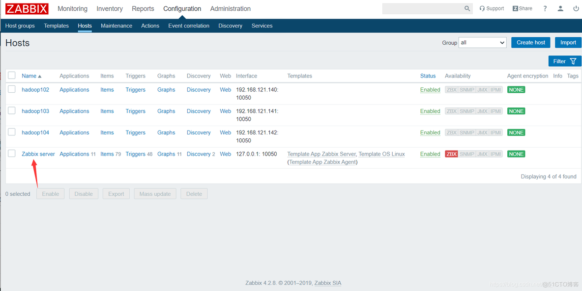 zabbix获取主机群组 zabbix 集群_vim_10